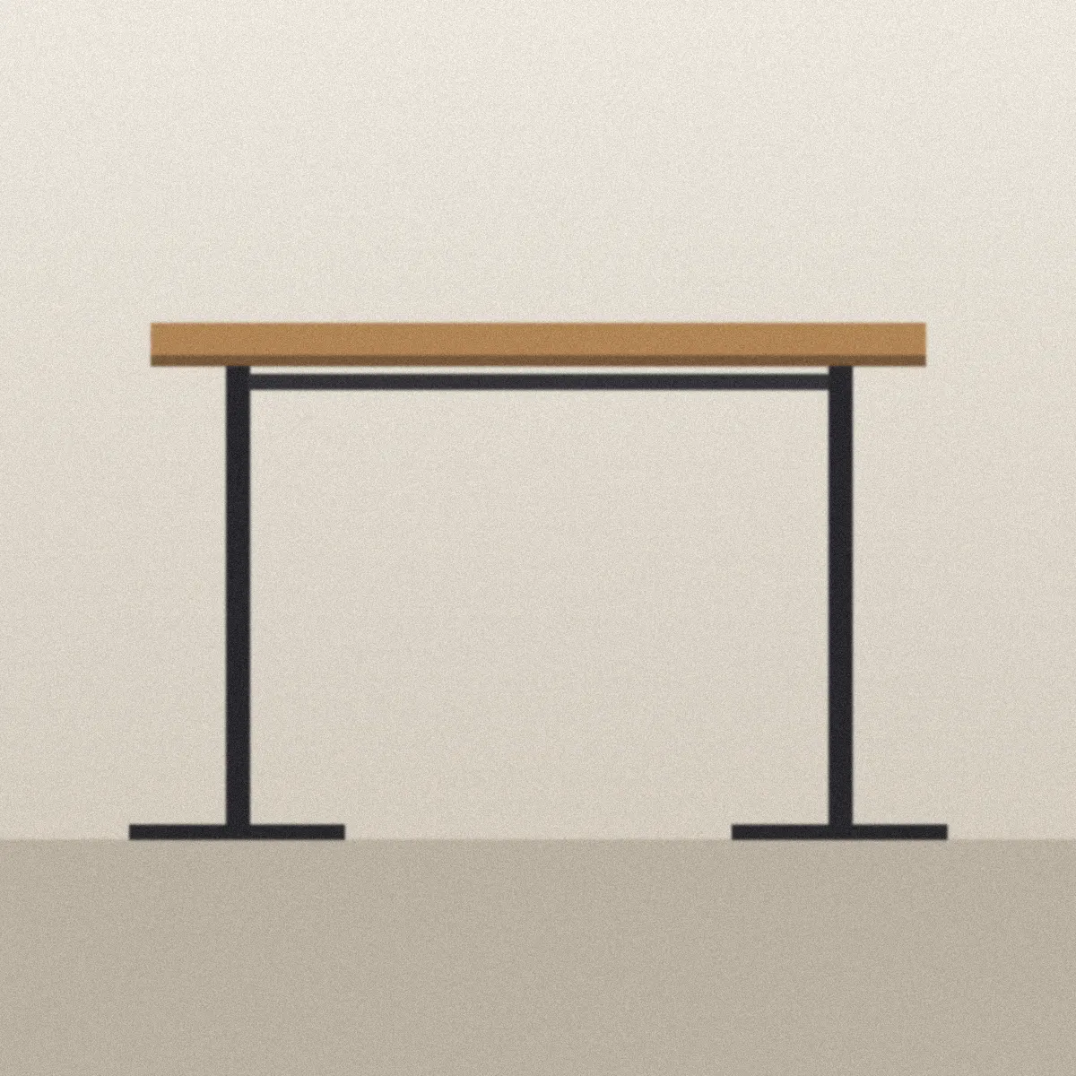 Loft Standing Desk, raised
