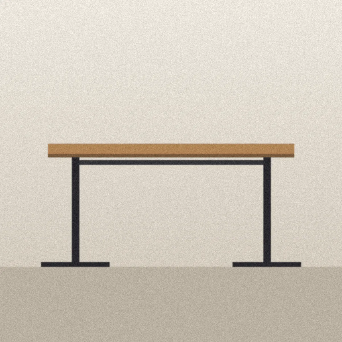 Loft Standing Desk in oak
