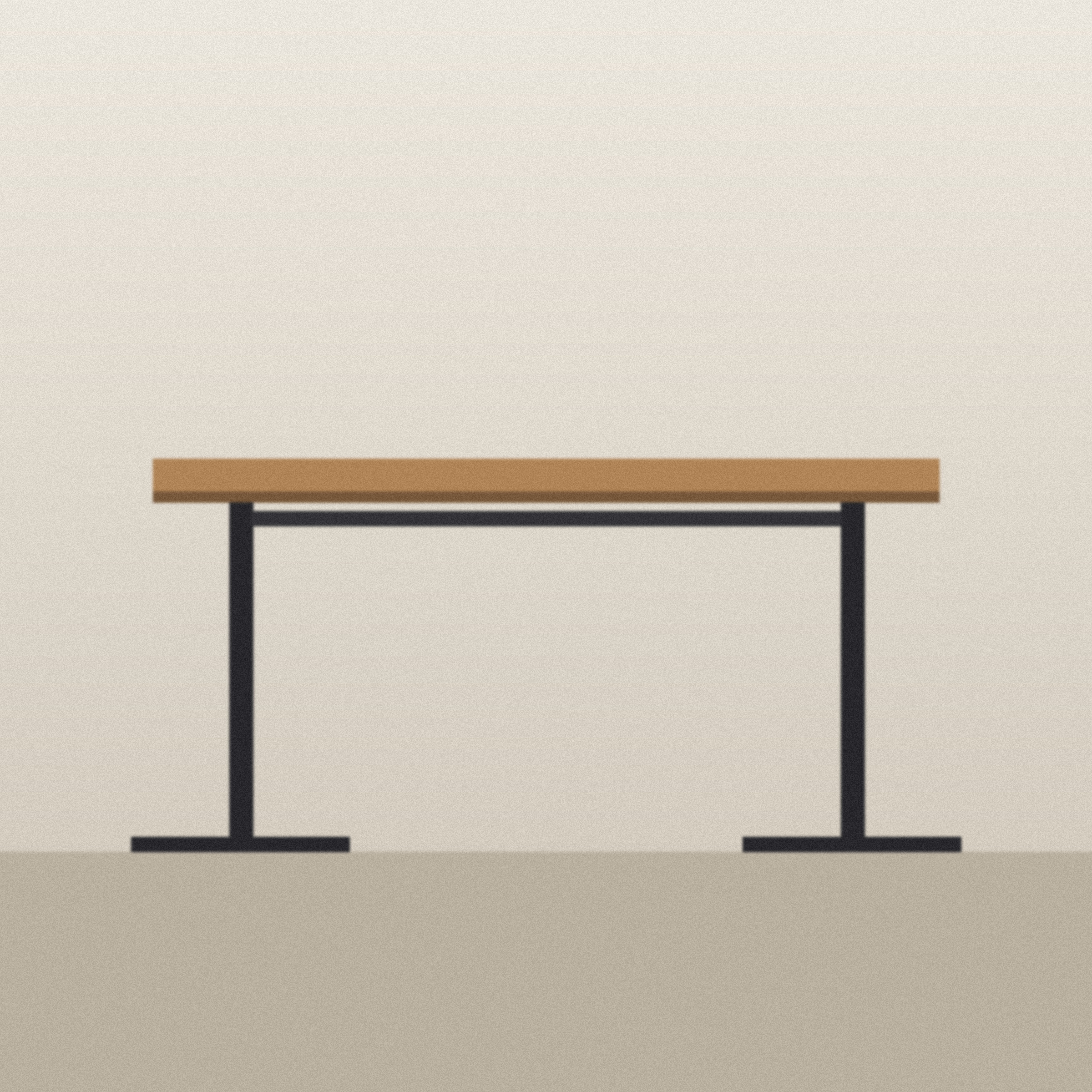 Loft Standing Desk in oak